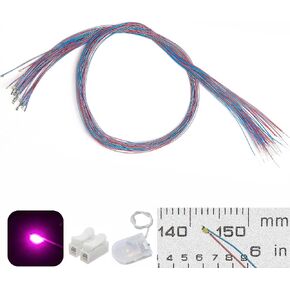 25 قطعة من ZZHOB 25 قطعة من مصابيح LED الصغيرة الملحومة مسبقًا 0402 SMD LED (لا حاجة لمقاوم) + حامل البطارية وموصل لبناء النماذج المبتدئين (أبيض، 25 قطعة) in Kuwait