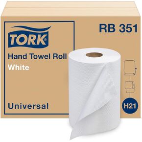 Tork Hand Towel Roll Natural H80, Universal, 100% Recycled Fiber, 6 Rolls x 800 ft, 8031300 in Kuwait