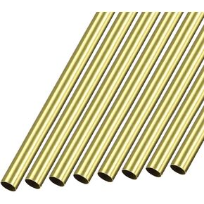 METALLIXITY Brass Tube(9mm OD x 0.2mm Wall T x 300mm L) 8Pcs, Straight Tubing - for Home Furnishing, Machinery, DIY Handicraft in Saudi Arabia