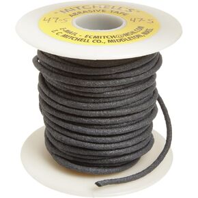 Mitchell Abrasives 47-S سلك مكشوط مستدير، كربيد سيليكون 120 حبيبة قطر 125" x 25 قدم in Kuwait