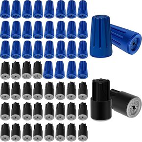60 Pcs Waterproof Wire Nuts,Outdoor Seal Electrical Wire Connectors,Wire Caps Landscape Wire Connector Twist Nuts Caps for Landscape Light,Irrigation Valves,Wet Location Installation,22AWG-12AWG in Kuwait
