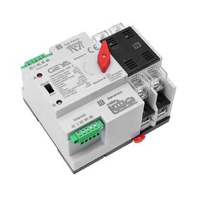 GAEYAELE Mini ATS Automatic Transfer Switch Dual Power Switch ATS 2Pole 25A Din Rail Type(2P-25A-220V)