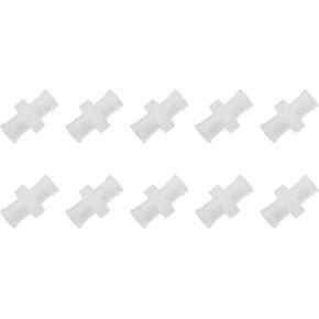 Luer Syringe Connector JCBIZ 10pcs Clear Plastic Female to Female Coupler Luer Syringe Connector for Pneumatic Parts (Non-sterile) in Saudi Arabia