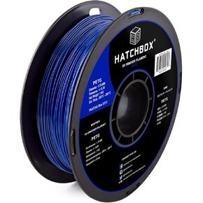 HATCHBOX 1.75mm Baby Blue PETG 3D Printer Filament, 1 KG Spool, Dimensional Accuracy +/- 0.03 mm, 3D Printing Filament