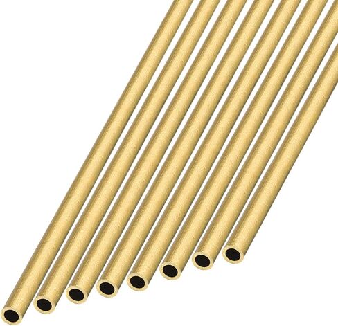 أنبوب نحاسي METALLIXITY (1.2 مم OD × 0.2 مم جدار T × 300 مم طول) 8 قطع، أنابيب مستقيمة - للتأثيث المنزلي، والآلات، والحرف اليدوية اليدوية in Saudi Arabia