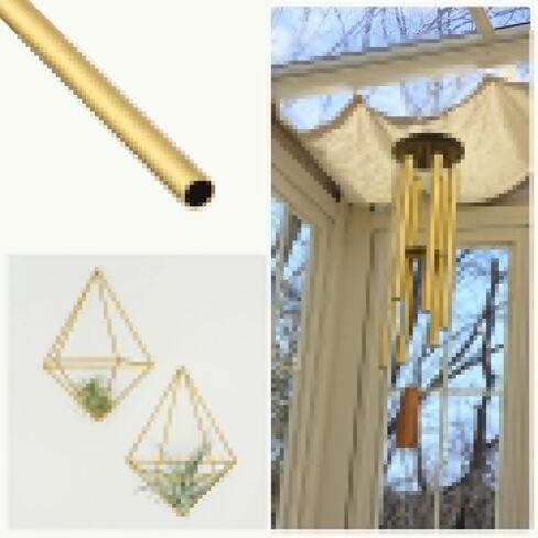 أنبوب نحاسي METALLIXITY (1.2 مم OD × 0.2 مم جدار T × 300 مم طول) 8 قطع، أنابيب مستقيمة - للتأثيث المنزلي، والآلات، والحرف اليدوية اليدوية in Saudi Arabia
