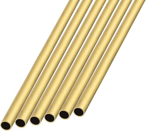 أنبوب نحاسي METALLIXITY (1.3 مم OD × 0.15 مم جدار T × 300 مم طول) 6 قطع، أنابيب مستقيمة - للأثاث المنزلي، والآلات، والحرف اليدوية اليدوية in Saudi Arabia