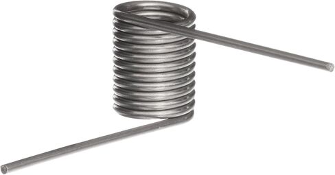 302 Stainless Steel Torsion Spring, Right Hand Wind Direction, 270° Deflection, 0.7" OD, 0.075" Wire Size, 2" Leg Length, 0.5" Mandrel Size, 1.013" Min. Axial Space (Pack of 10) in Kuwait
