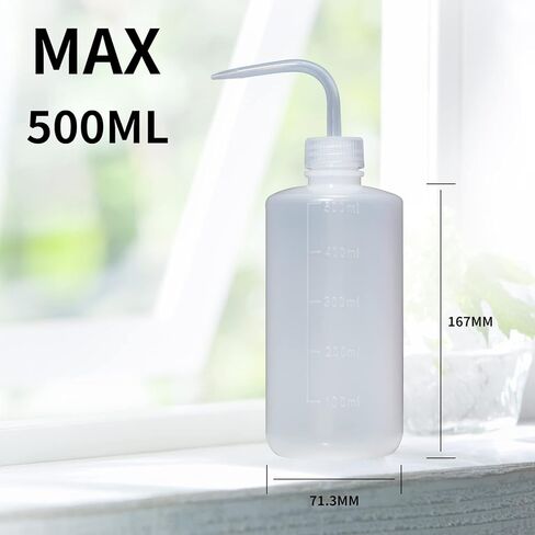 3 عبوات من زجاجات غسيل الوشم، 150 مل 250 مل 500 مل زجاجات مياه سقي عصاري، أدوات سقي شطف آمنة، ضغط بلاستيكي للمختبر الطبي، رش الري (أبيض، أسود، وردي) in Kuwait