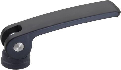 ج.و. Winco 927.4-82-M6-B GN927.4 رافعة تثبيت من الزنك المصبوب مع كاميرا غريب الأطوار - نوع مدبب، مكونات من الفولاذ المقاوم للصدأ مع لوحة اتصال ثابتة، خيط M6 × 1.0 بوصة in Kuwait