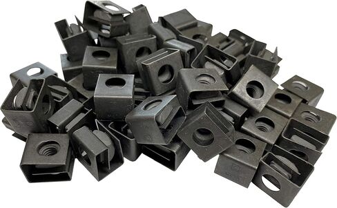 RackGold® M6 Slide-on Cage Nuts 50 Pack USA Made in Kuwait