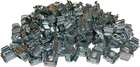 RackGold® 12-24 صواميل قفصية من الزنك سهلة التركيب، 100 عبوة - مصنوعة في الولايات المتحدة الأمريكية in Kuwait