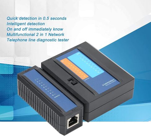 اختبار كابل الشبكة، أداة اختبار كابل إيثرنت سلك RJ45 متعددة الأغراض، لـ RJ45 RJ11 RJ12 CAT5 CAT6 CAT7 CAT8، 500 متر/1640.4 قدم in Kuwait