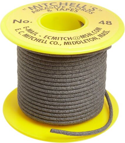 Mitchell Abrasives 48 سلك مكشوط مستدير، أوكسيد من الألومنيوم 150 حبيبة. قطر 093" x 25 قدم in Kuwait