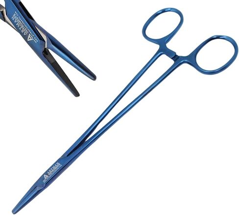 حامل إبرة Mayo Hegar مقاس 7 بوصات سائق إبرة جراحية مع إدراجات بلازما زرقاء من كربيد التنجستن من ARTMAN INSTRUMENTS in Kuwait