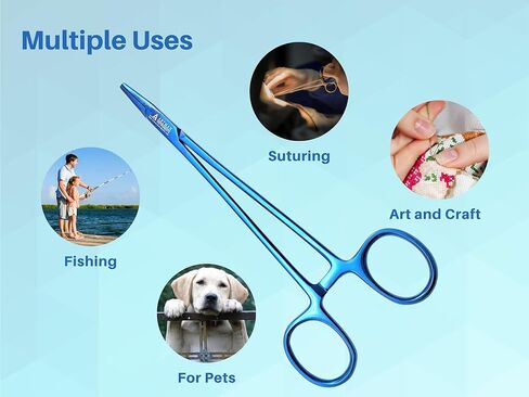 حامل إبرة Mayo Hegar مقاس 7 بوصات سائق إبرة جراحية مع إدراجات بلازما زرقاء من كربيد التنجستن من ARTMAN INSTRUMENTS in Kuwait