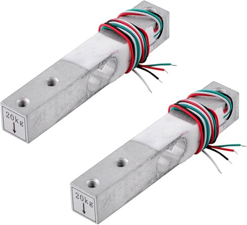 Geekstory مستشعر وزن خلية الحمل الرقمي 20 كجم خلايا تحميل مصغرة عالية الدقة YZC-133 لأجهزة استشعار ميزان المطبخ الإلكترونية المحمولة Arduino DIY (حزمة من 2) in Kuwait