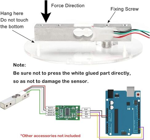 Geekstory مستشعر وزن خلية الحمل الرقمي 20 كجم خلايا تحميل مصغرة عالية الدقة YZC-133 لأجهزة استشعار ميزان المطبخ الإلكترونية المحمولة Arduino DIY (حزمة من 2) in Kuwait
