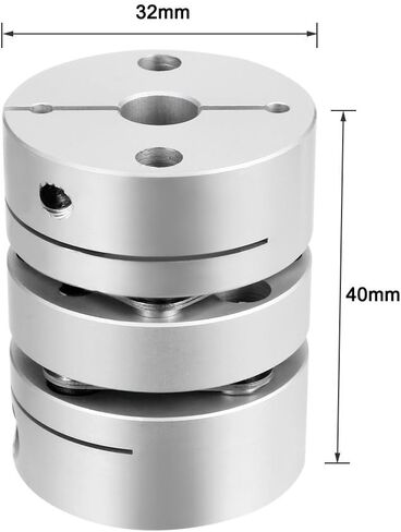 Uxcell 8mmx12mm المشبك ضيق عمود المحرك 2 الحجاب الحاجز اقتران المقرنة in Kuwait