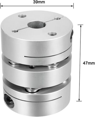 Uxcell 12mmx12mm المشبك ضيق عمود المحرك 2 الحجاب الحاجز اقتران مقرنة in Saudi Arabia