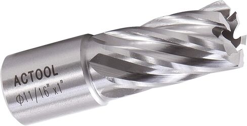 ACTOOL 11/16 بوصة قطر × 1 بوصة عمق القطع HSS ANNULAR Cutter مع 3/4 بوصة Weldon Shank in Saudi Arabia