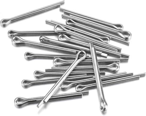 مجموعة متنوعة من دبابيس كوتر، 150 قطعة من دبابيس كوتر المصنوعة من الفولاذ المقاوم للصدأ، دبابيس مقسمة، مجموعة تثبيت مفاتيح بمشبك دبوس كوتر للسيارات والسيارات والشاحنات وجزازة العشب ودبابيس وصلة المقطورة in Kuwait