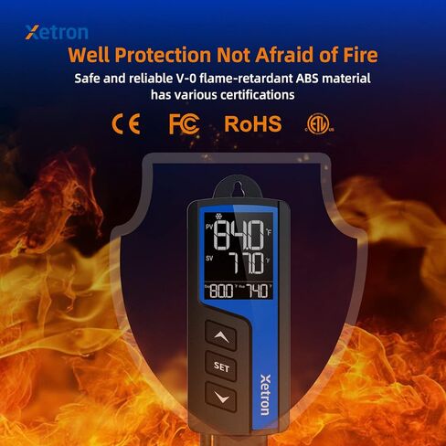 وحدة تحكم في درجة الحرارة والرطوبة من زيترون 110 فولت 10 أمبير، وحدة تحكم ترموستات رقمية للرطوبة، مخرج سلكي مسبقًا لسخان الزواحف وتخمير بذور المروحة، STC-1000ProTH NotWIFI in Kuwait