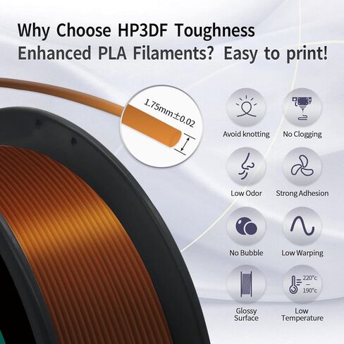 HP3DF يتوهج في الظلام PLA Filament 1.75 مم، خيوط طابعة ثلاثية الأبعاد، Starry Night Light Pla Plus، 100% Pure pla، خيوط أقلام ثلاثية الأبعاد مجانية، تناسب معظم طابعات FDM، دقة الأبعاد +/- 0.02 مم 1 كجم/2.2 رطل بكرة in Saudi Arabia