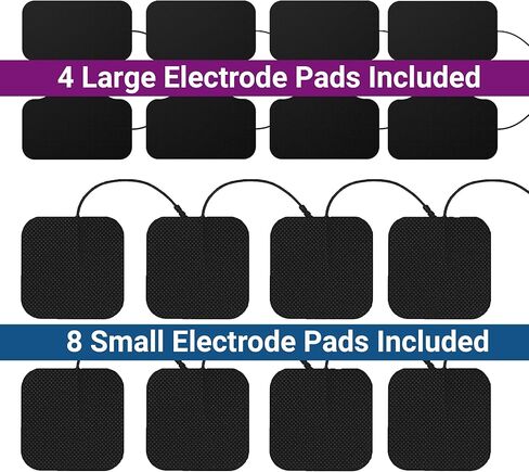 وحدة iReliev TENS + EMS المختلطة، محفز العضلات لتخفيف الآلام والتهاب المفاصل وقوة العضلات - يعالج العضلات المتعبة والملتهبة في الكتفين والظهر والبطن والساقين والركبة والمزيد in Kuwait