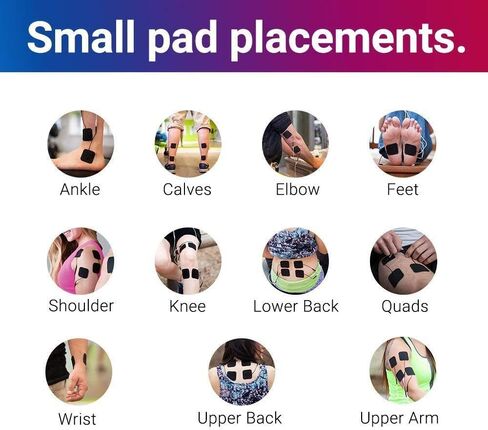 وحدة iReliev TENS + EMS المختلطة، محفز العضلات لتخفيف الآلام والتهاب المفاصل وقوة العضلات - يعالج العضلات المتعبة والملتهبة في الكتفين والظهر والبطن والساقين والركبة والمزيد in Kuwait