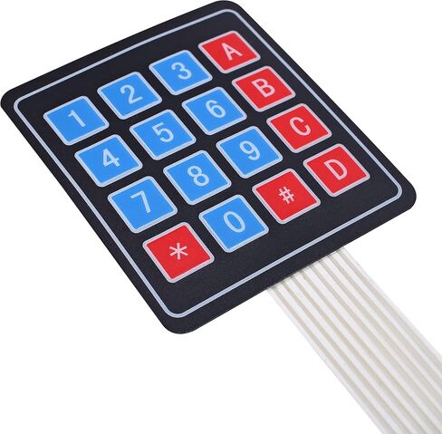 Songhe 4 × 4 مصفوفة 16 مفتاح غشاء لوحة مفاتيح لوحة مفاتيح ل Arduino AVR PI C 5 قطع in Kuwait