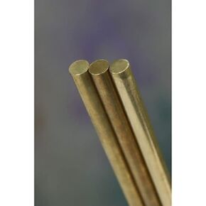 K & S Precision Metals 1162 Round Solid Brass Rod, 1/8" OD x 36" Length, Made in USA in Saudi Arabia