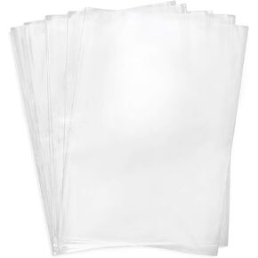 Shrink Wrap Bags,100 Pcs 9x14 Inches Clear PVC Heat Shrink Wrap for Packagaing Soap,Bath Bombs,Candles,Small Gifts, Jars and Homemade DIY Projects