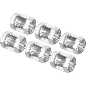 patikil m10x1mm مسدس اقتران الجوز، 15 حزمة 20mm الموضوع الزنك مطلي قفل مصباح الأنابيب قضيب موصل عرافة الأجهزة لثريا ضوء السقف DIY، الفضة
