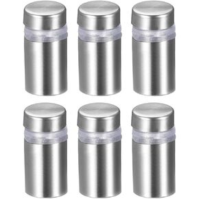 uxcell 1/2 Dia x 2-1/8"(12x53mm) Standoff Screws Wall Mount Sign Holders Acrylic Glass Nails 6pcs