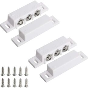 Aoje-Link 2Sets RC-31 Magnetic Reed Switch Normally Open Closed NC + NO Door Alarm Window Security, Magnetic Door Switch, Magnetic Contact Switch in Saudi Arabia
