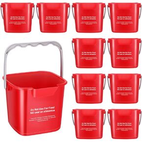 12 Pcs 3 Quart Cleaning Bucket Small Sanitizing Square Bucket Detergent Pail for Home Office Commercial Restaurant Kitchen Bathroom School (Dark Blue) in Saudi Arabia