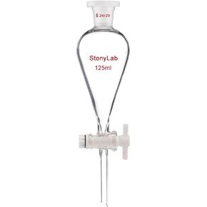 stonylab Borosilicate Glass 2000 ml Heavy Wall Conical Separatory Funnel with 24/29 Joints and PTFE Stopcock, 2000 ml in Saudi Arabia