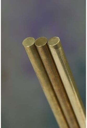 K & S Precision Metals 1162 Round Solid Brass Rod, 1/8" OD x 36" Length, Made in USA in Saudi Arabia