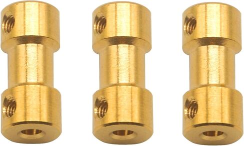 6 حزمة Vgoohobby النحاس عمود المحرك اقتران مقرنة موصل كم محول مشترك ل RC DIY طائرة قارب روبوت (3 مم إلى 4 مم) in Kuwait