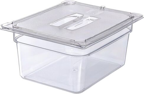 وعاء طعام نصف الحجم ستوربلس من كارليسلي 10222B07 بولي كربونات، عمق 15.24 سم، شفاف in Kuwait