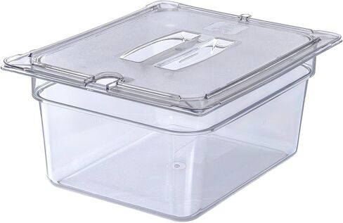 وعاء طعام نصف الحجم ستوربلس من كارليسلي 10222B07 بولي كربونات، عمق 15.24 سم، شفاف in Kuwait