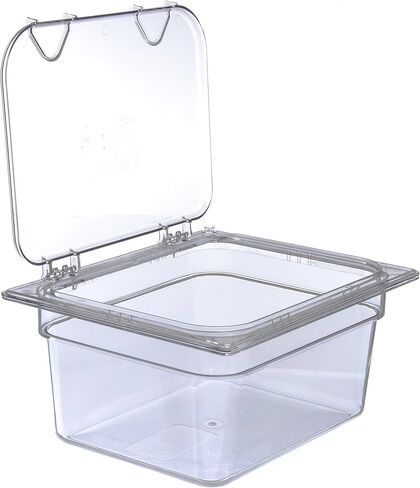 وعاء طعام نصف الحجم ستوربلس من كارليسلي 10222B07 بولي كربونات، عمق 15.24 سم، شفاف in Kuwait
