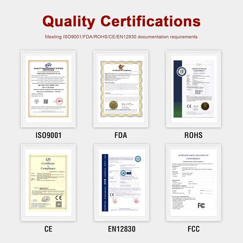 مسجل بيانات درجة الحرارة والرطوبة من Aprvtio TE-02PRO-H، مسجل درجة حرارة USB متعدد الاستخدام مع 32000 قراءة، ثلاجة لقاح، تقارير PDF وCSV التلقائية، مؤشر تنبيه LED، معتمد للمعايرة in Kuwait