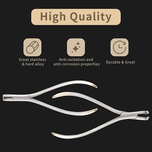 Distal End Cut Plier with Mini Head & Longer Handle, Hold & Cut Hard and Soft Wire Orthodontic Cutter Dental Surgical Instrument Tool in Saudi Arabia