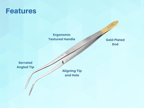 Meriam Premium Tweezers Cotton Pliers Dental Dressing Angled Tip Surgical Forceps Instruments ARTMAN Brand in Saudi Arabia