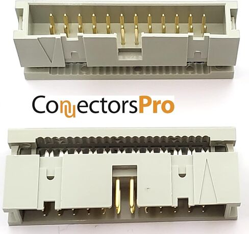 ملحقات الكمبيوتر - موصلات Pro 10 عبوات 2X12 24P صفوف مزدوجة 2.54 مم رأس ذكر IDC مغطى، 24 دبابيس IDC موصلات تجعيد لكابل الشريط المسطح القياسي in Saudi Arabia