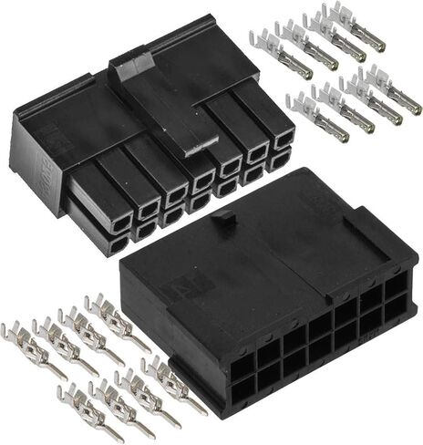 موليكس مايكرو فيت 3.0 صف مزدوج (14 دائرة) قابس وعاء للذكور والإناث، مع مقابس طرفية، (عبوة من مجموعة كاملة واحدة) in Kuwait