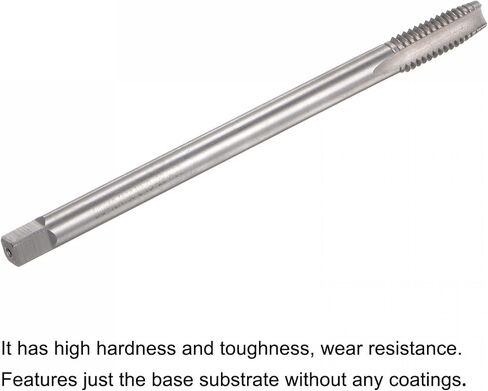 uxcell Thread Milling Taps, 3/8-16 UNC High Speed Steel (HSS) 3 Straight Flutes Machine Screw Thread Threading Tap, 5" Length (Extra Long) in Saudi Arabia