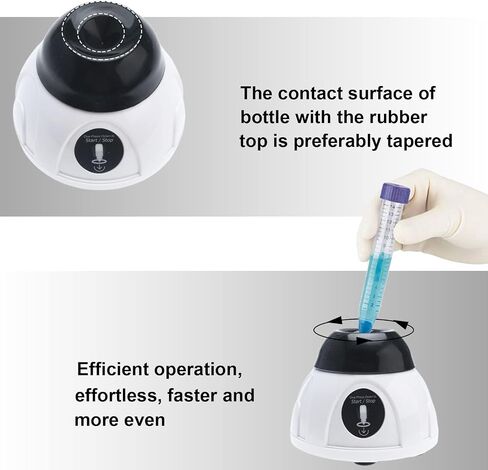 Toolly Mini Lab Vortex Mixer, Touch Function, Suitable for Centrifuge Tubes up to 50ml, 4000 RPM Mini Paint Shaker in Saudi Arabia